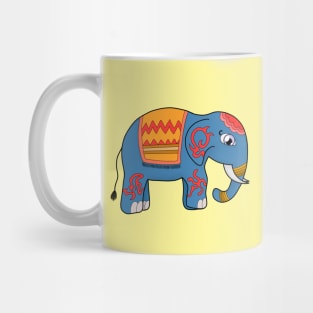 A Colorful Elephant Mug